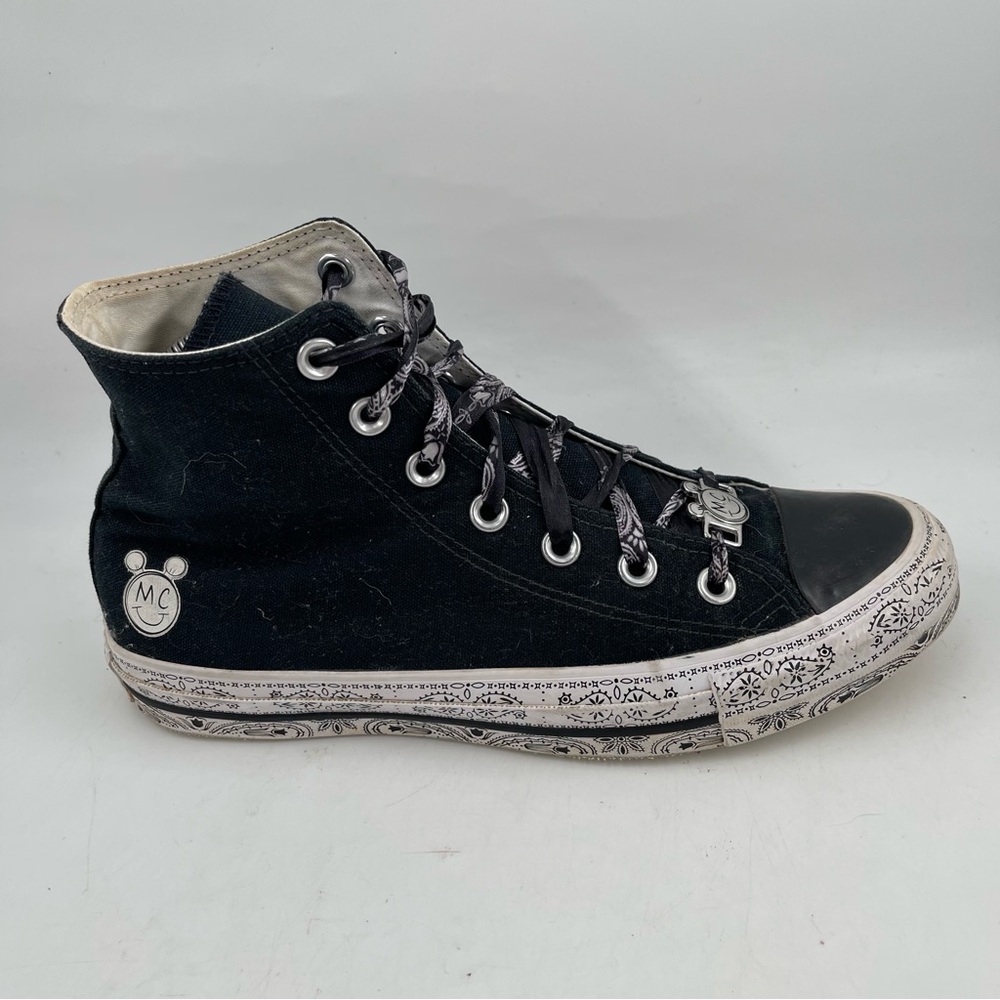 Converse x Miley Cyrus Women’s-SZ 8-Black Canvas High Top Sneakers Shoes